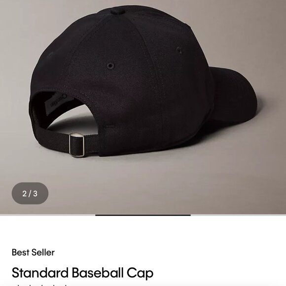 Calvin Klein Standard Baseball CAP Black NWT - Picture 4 of 4
